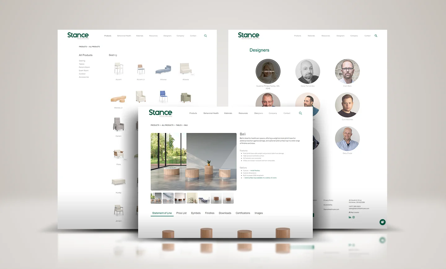 Stance website showcase